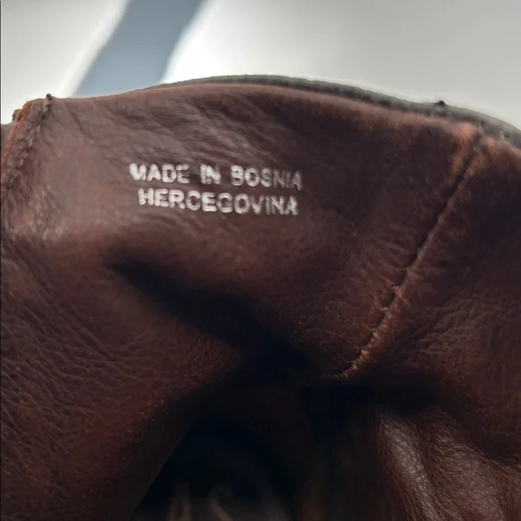 A.S.98 Leather Ankle Boots Gray Buckle Zip Made in Bosnia Size 36 - Picture 11 of 15